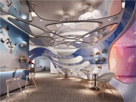 文化傳播公司辦公室裝修效果圖