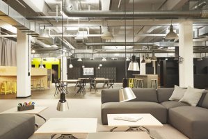 開放式辦公室裝修效果圖