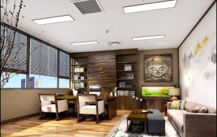 文化藝術公司辦公室裝修效果圖