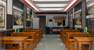面館店鋪裝修效果圖