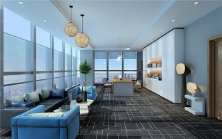 開放式辦公室裝修效果圖