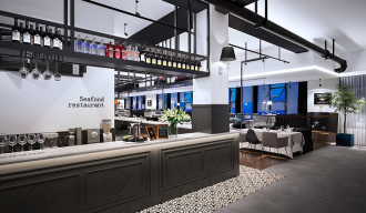 西式餐廳裝修效果圖