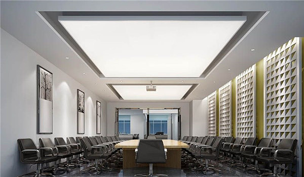 上海市長寧區(qū)集團公司辦公室裝修效果圖