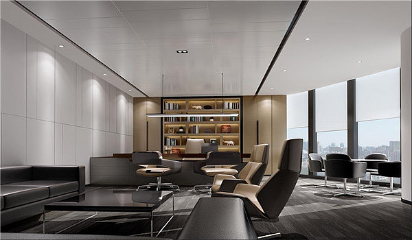 上?？偨浝磙k公室裝修效果圖