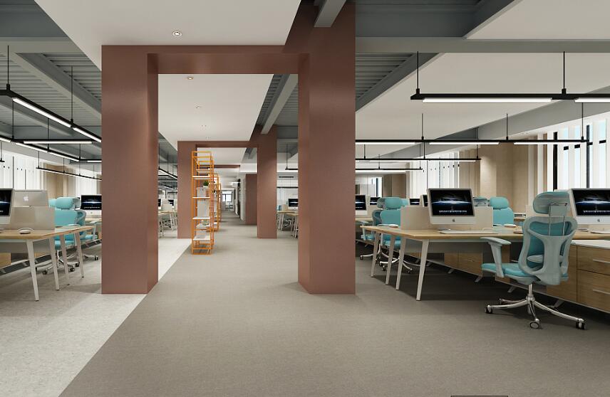 長寧區(qū)極簡風(fēng)辦公室裝修效果圖