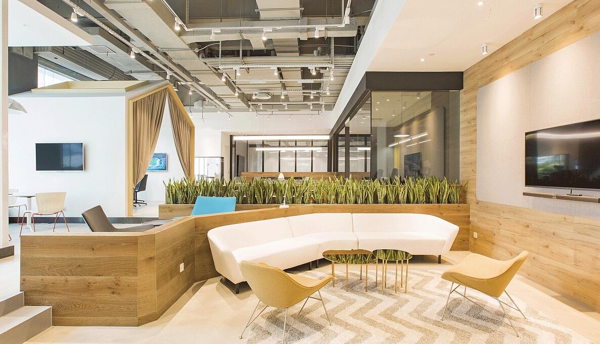 楊浦區(qū)組合式辦公室裝修效果圖