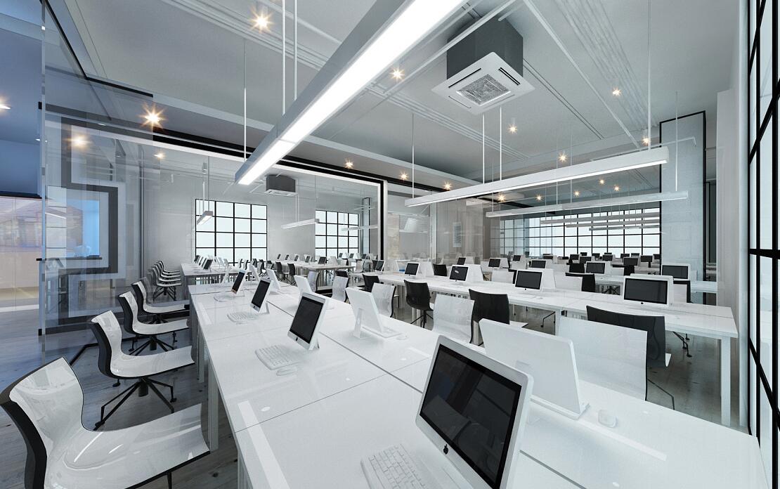 現(xiàn)代高科技風(fēng)辦公室裝修效果圖