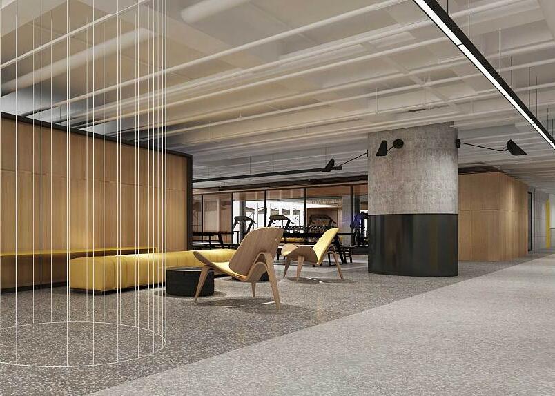 黃浦區(qū)投資咨詢(xún)公司辦公室裝修效果圖