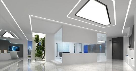 上海辦公室裝修_科技風(fēng)未來感生物醫(yī)藥公司辦公室裝修效果圖