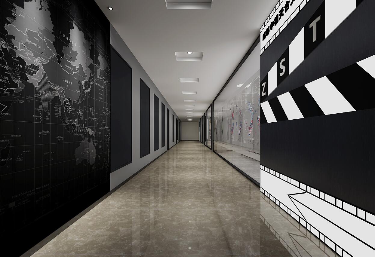 靜安區(qū)跨國公司辦公室裝修效果圖