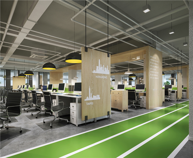 上海辦公室裝修-游戲開發(fā)公司辦公室裝修效果圖